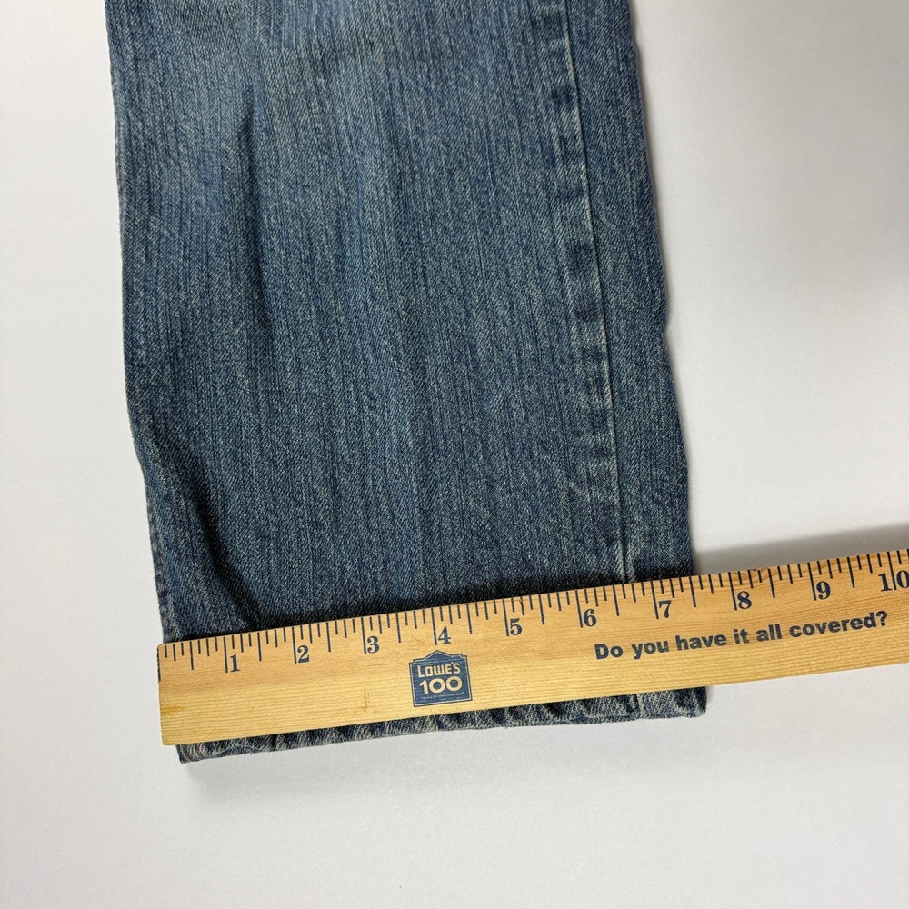 Vintage Chaps Ralph Lauren Denim Mens Jeans Medium Wash Blue Straight Y2K 30x30 - Picture 9 of 10